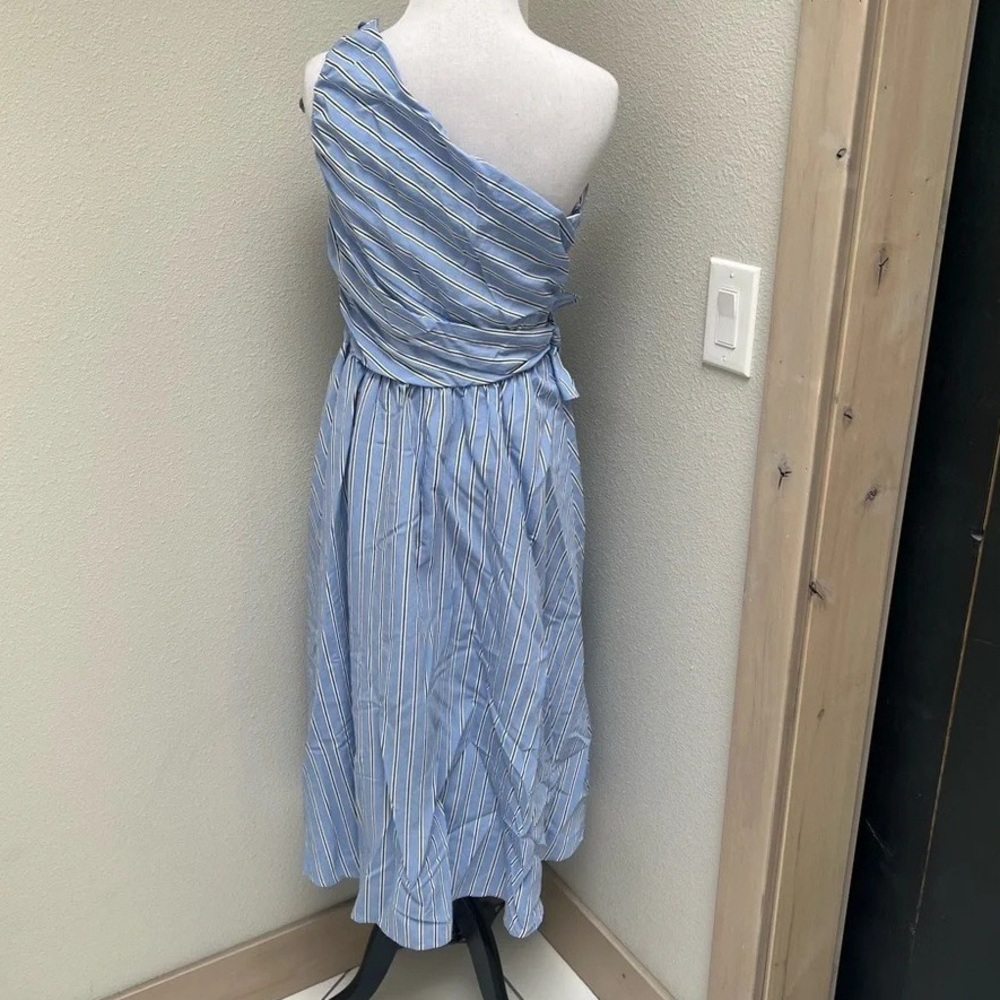 A.L.C. Sky Blue One-Shoulder Dress